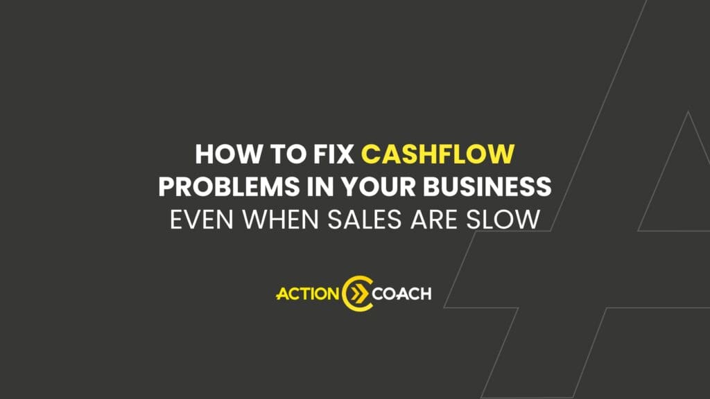 business owner checking cashflow problems